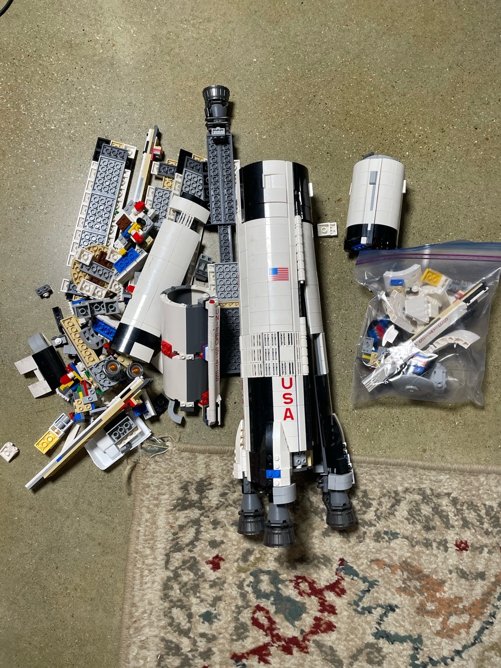 LEGO Space Shuttle Rocket Core with USA Decals - Picture 6 of 8